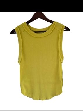 Free People We The Free Citronelle Sleeveless Ribbed Kate Tank Top Size L